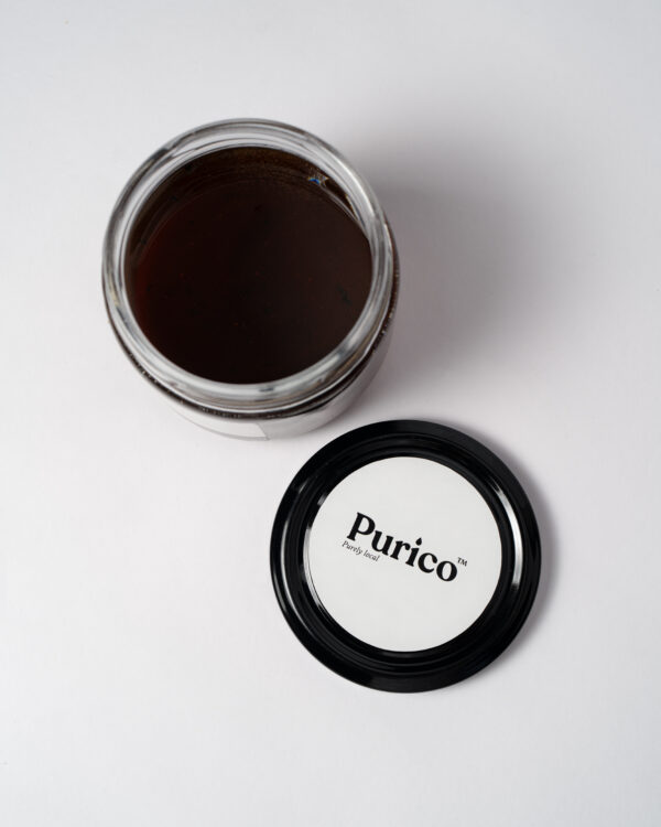 Homegrown Kerala honey jar top view with open lid