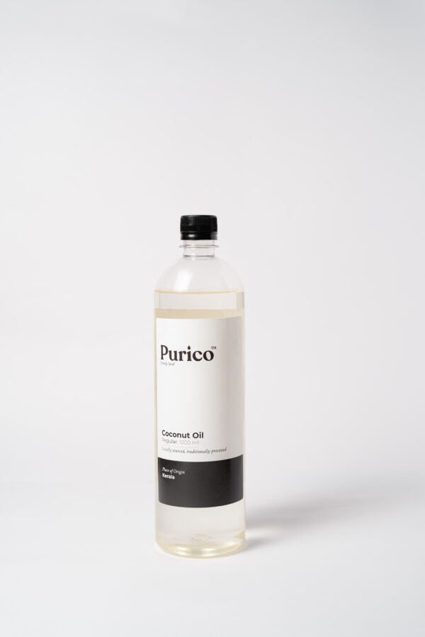 purico kerala pure coconut oil 1000ml pet front purico kerala pure coconut oil 1000ml pet front