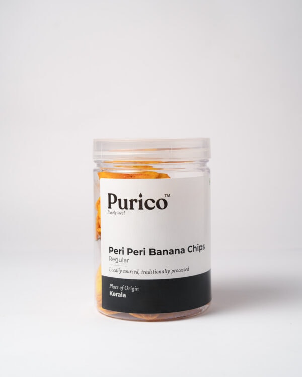 purico peri peri banana chips front purico peri peri banana chips front