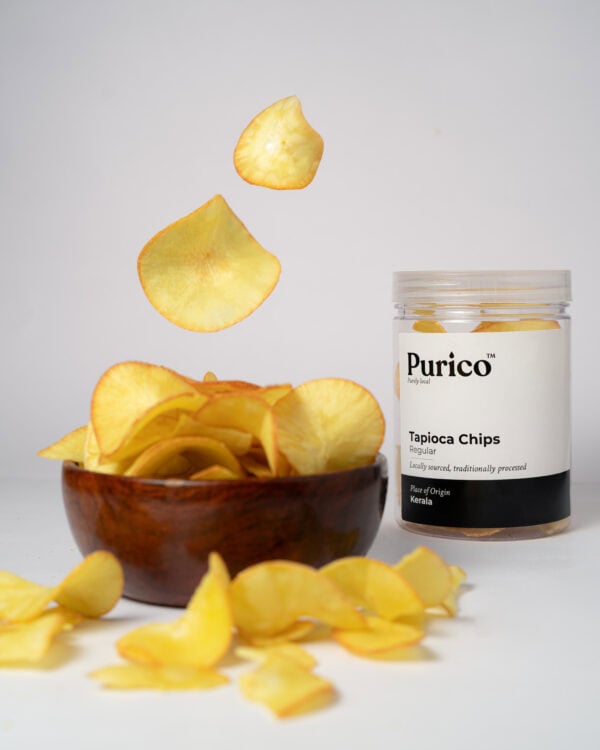purico tapioca chips action